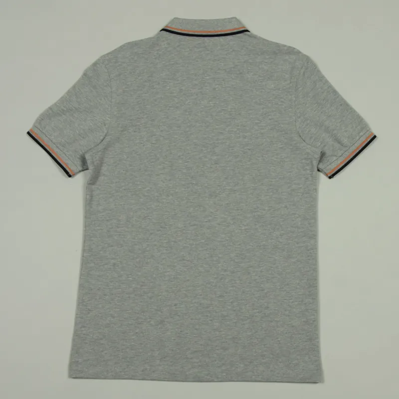 Fred Perry Twin Tipped Polo Shirt M3600 - Steel Marl/Light Rust/Black-2
